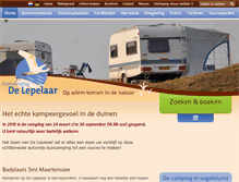 Tablet Screenshot of delepelaar.nl